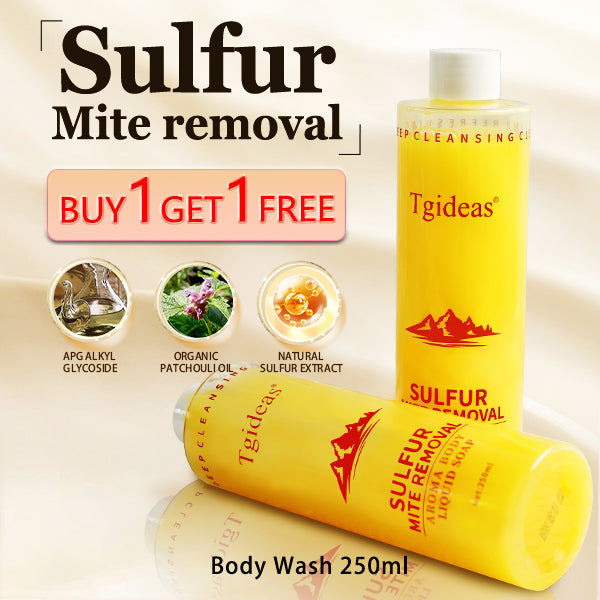 Tgideas Sulfur Soap Body Wash & Shower Gel, Refreshing Body Wash - Gentle Daily Cleanse, Effective Cleansing & Hydrating Care for Dry Skin - For Men and Women