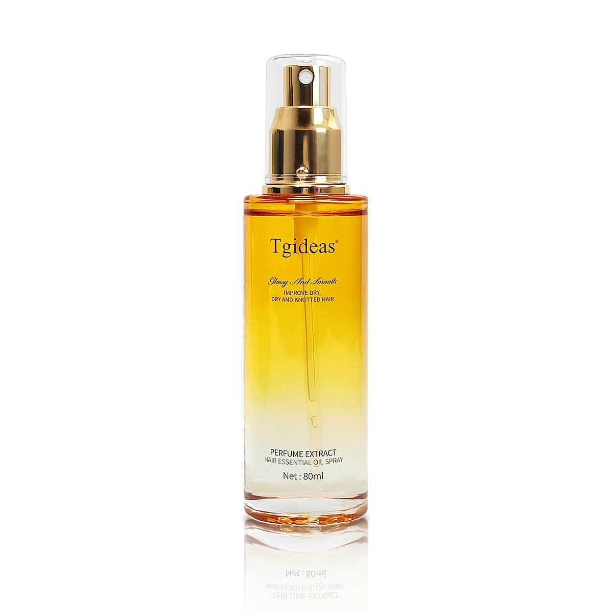 Tgideas Clear Hair Oil Spray Leave-In Conditioner with Jojoba Oil and Shea Butter - Detangles, Styles and Moisturizes