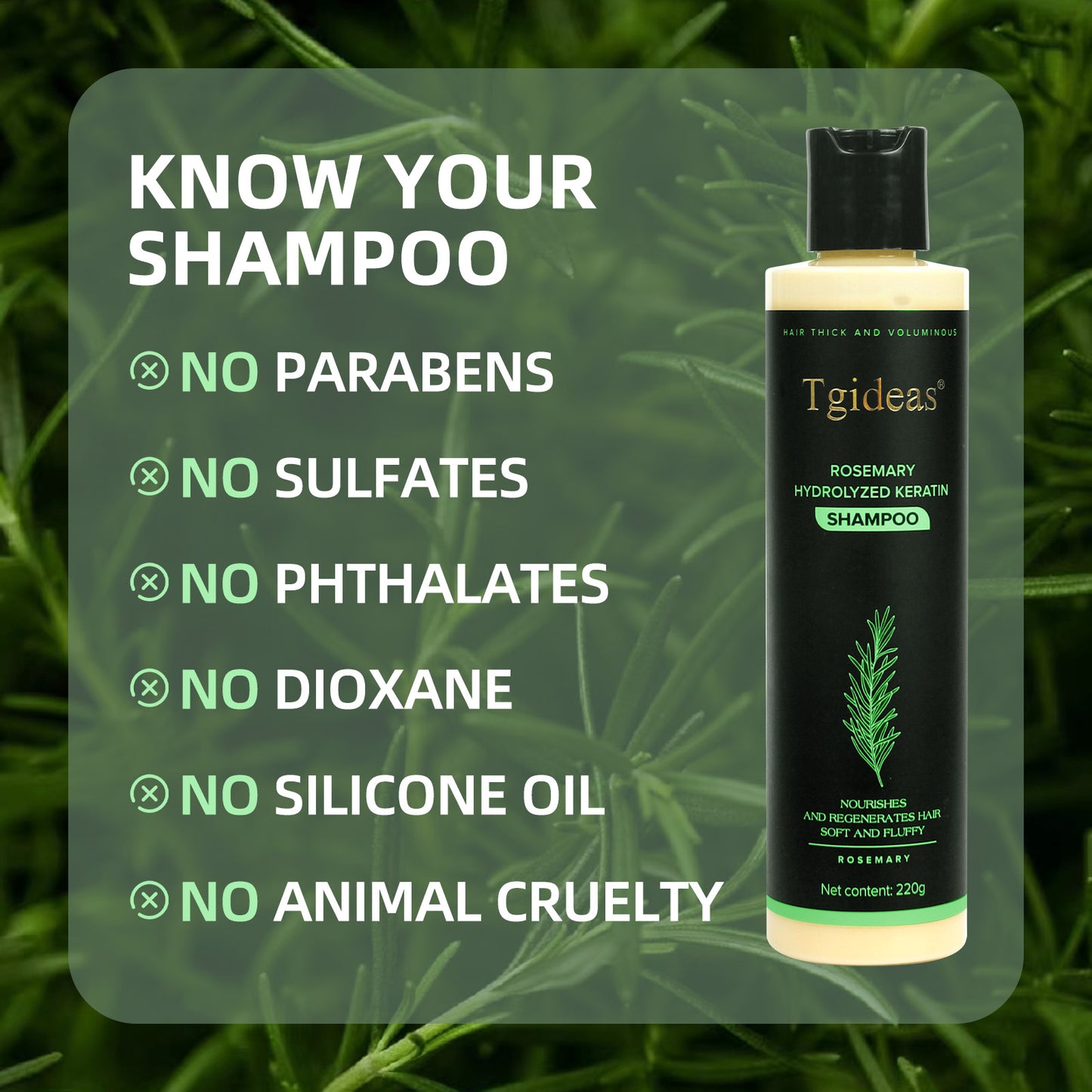 Tgideas Rosemary Shampoo-220g