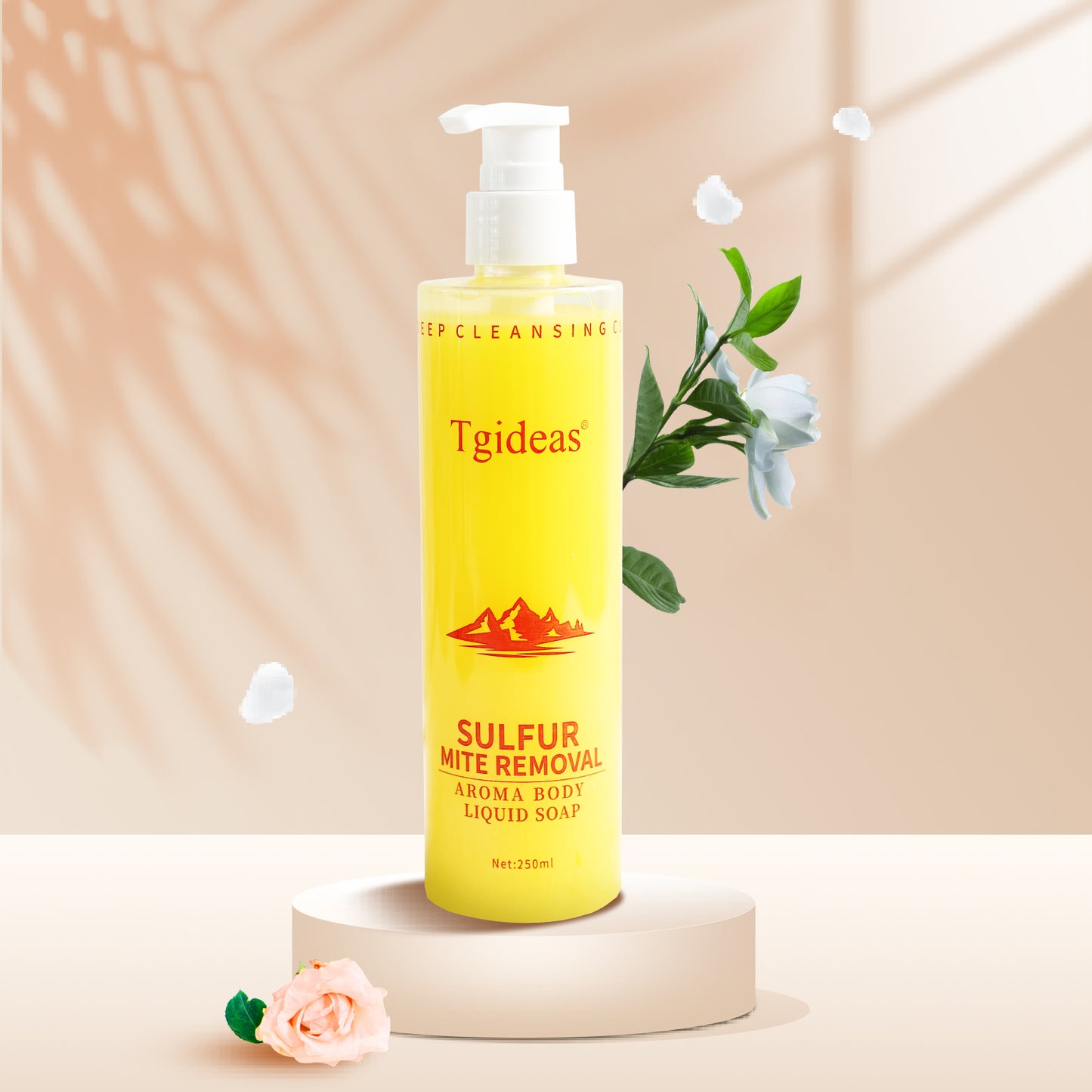 Tgideas Sulfur Soap Body Wash & Shower Gel, Refreshing Body Wash - Gentle Daily Cleanse, Effective Cleansing & Hydrating Care for Dry Skin - For Men and Women