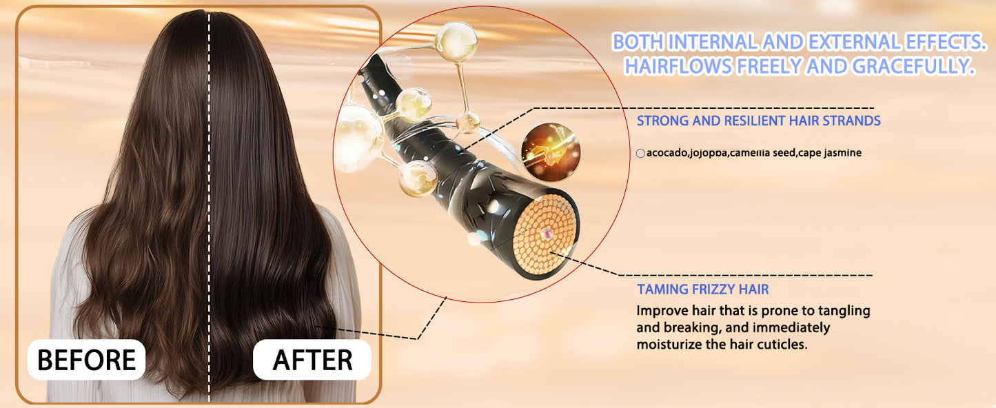 Tgideas Clear Hair Oil Spray Leave-In Conditioner with Jojoba Oil and Shea Butter - Detangles, Styles and Moisturizes