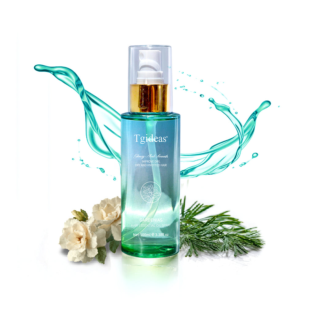 Tgideas Hair Oil Spray-TgideasLeave-In Conditioner with Golden Pine and Bergamot Oils - Rosemary Hair Oil Spray - For Dry, Curly, Frizzy Hair - Styles, Moisturizes, Repairs Scalp and Hair - For Men and Women