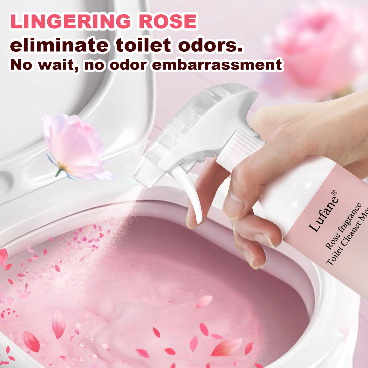 Lufane® Rose Bathroom Foam Cleaner (10.58 oz)