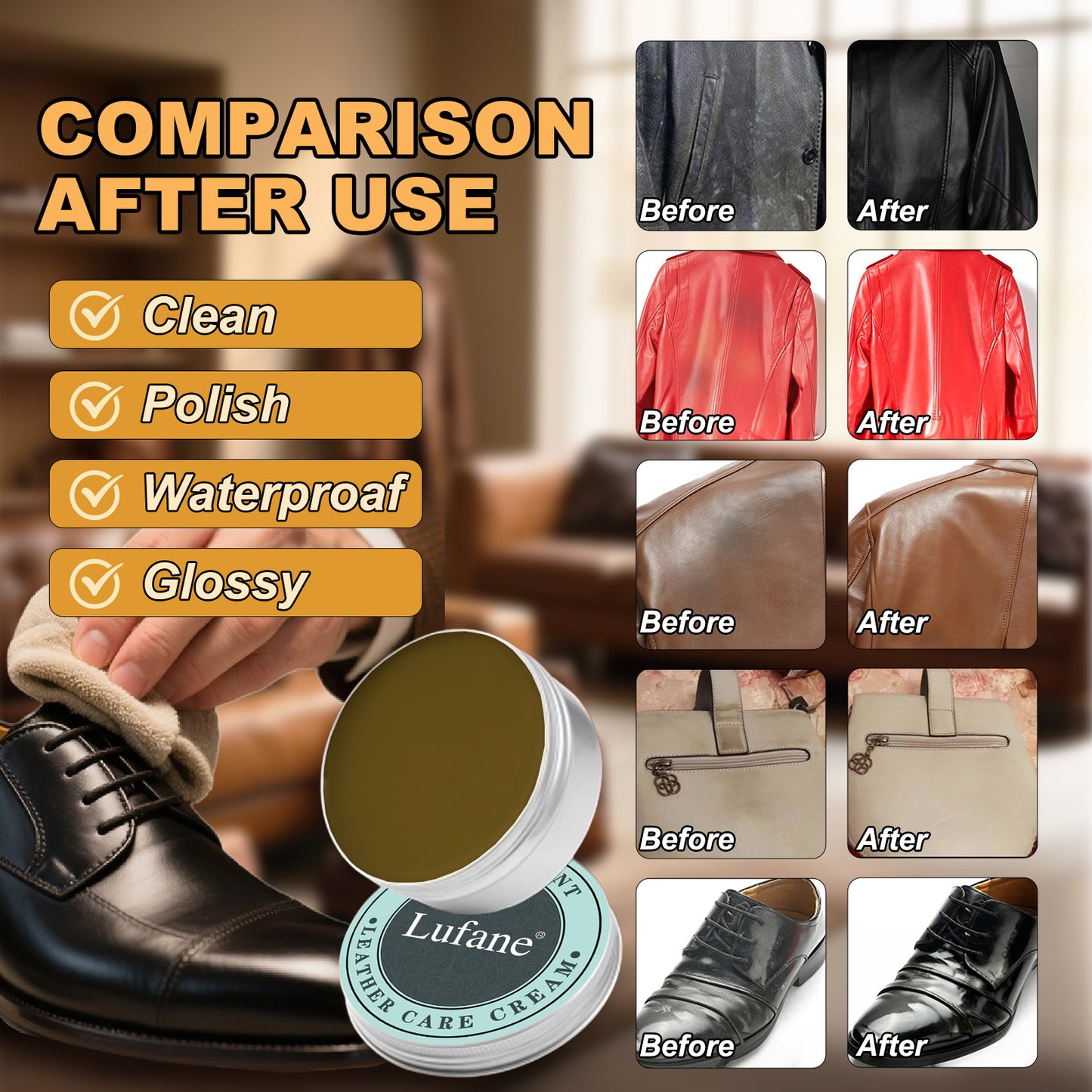Lufane® Car Coating Agent – Scratch Repair & High Gloss