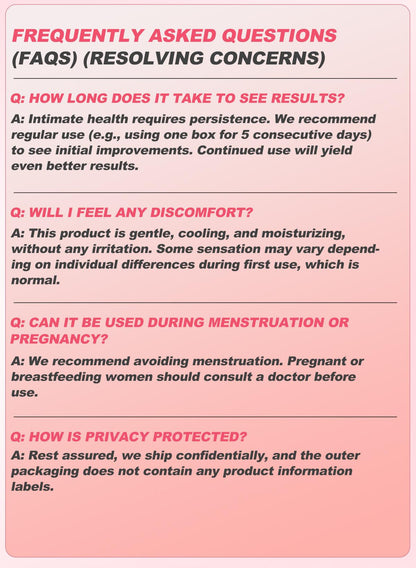 NNQ Feminine Intimate Gel | Firming & Moisturizing, Stress-Relieving & Relaxing, Enhanced Sensory Experience, Caring for Your Intimate Area | 5-pack