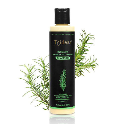 Rosemary shampoo promoting hair growth, recommended by tgideas for healthy scalp care