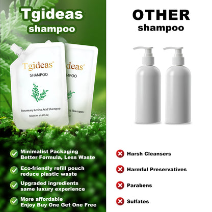Rosemary Amino Acid Shampoo, Hair Growth Shampoo for Thinning Hair Women and Men Hair Loss, Zinc PCA Thicken & Strengthen Scalp with Hydrolyzed Silk 8.45 fl.oz - 2 Packs