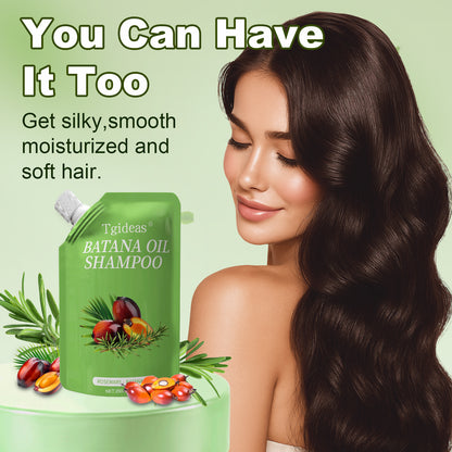 Tgideas Batana Oil & Rosemary Shampoo for Hair Growth, Sulfate-Free Formula to Reduce Hair Loss, Nourish Scalp & Add Volume, for Men & Women (Pack of 1)