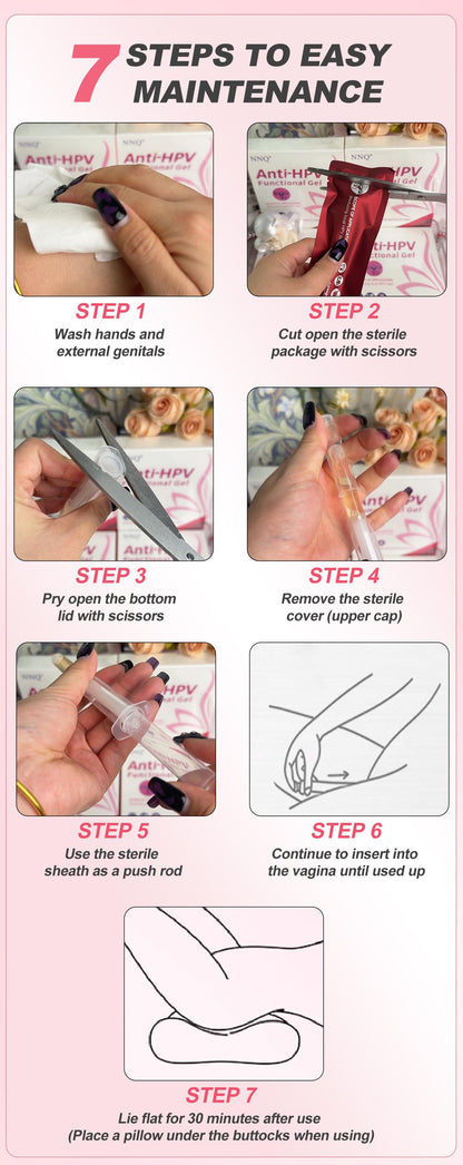 NNQ Feminine Intimate Gel | Firming & Moisturizing, Stress-Relieving & Relaxing, Enhanced Sensory Experience, Caring for Your Intimate Area | 5-pack